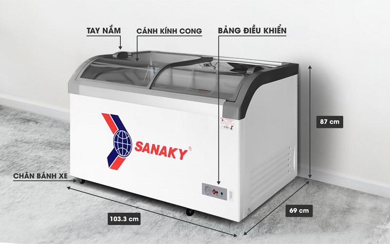 Tủ đông Sanaky sản xuất tại Việt Nam